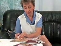 Granny Award 13 Mature With A Young Man On A Sofa Porn Ad
